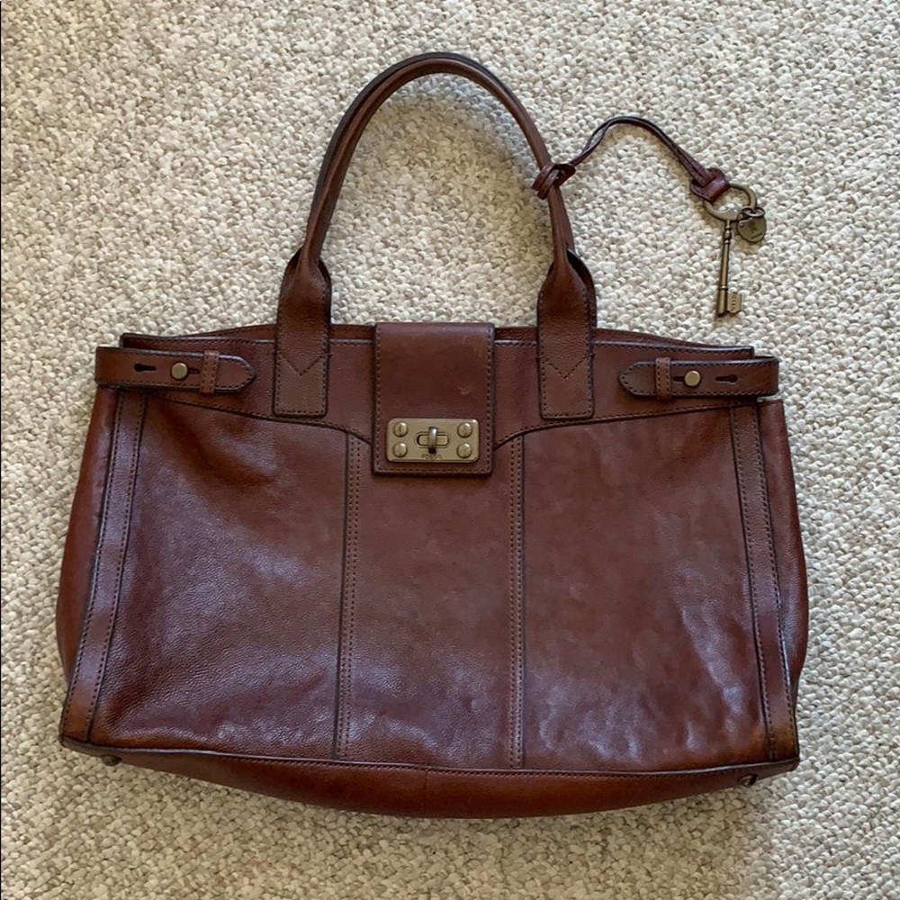 Brown Fossil Satchel
